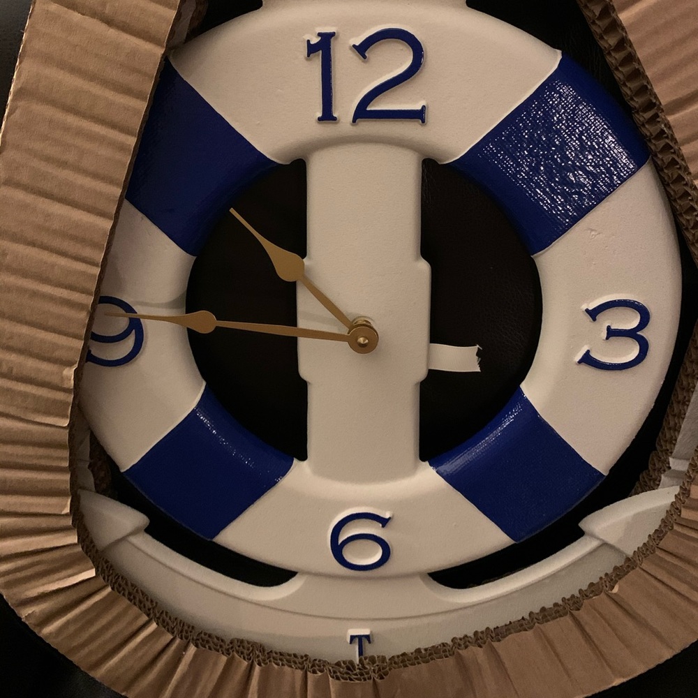 🖤 NWOT Anchor & Buoy Indoor/outdoor clock